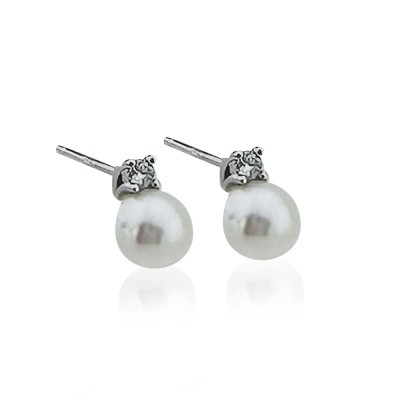 Luve Pearl Mini Earrings - Thumbnail