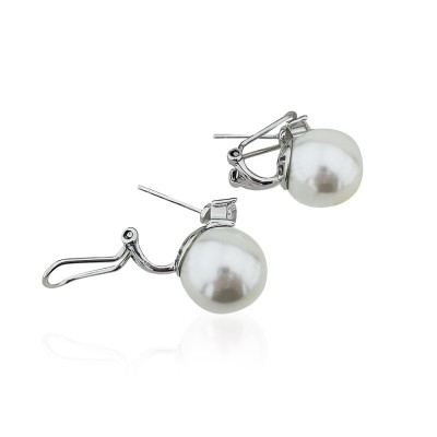 Luve Pearl Solitaire Earring - Thumbnail
