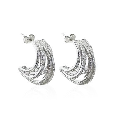 byEdaÇetin - Luve Stone Hoop Earrings (1)