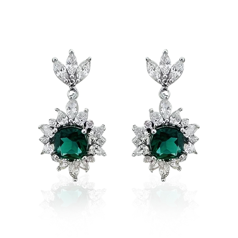 Magnolia Crystal Earrings - 5