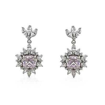 Magnolia Crystal Earrings - Thumbnail