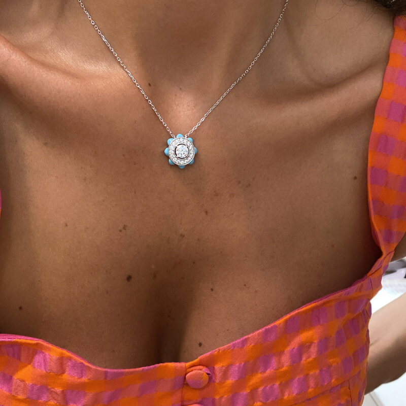 Mari Enamel Necklace - 1