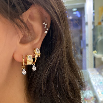 Mari Mini Hoop Earrings - by Eda Çetin