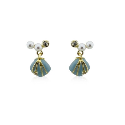 by Eda Çetin - Marine Mini Seashell Earrings