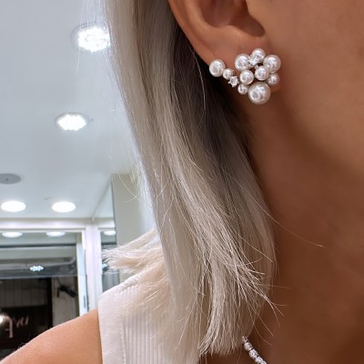 Marlena Pearl Earrings - Thumbnail