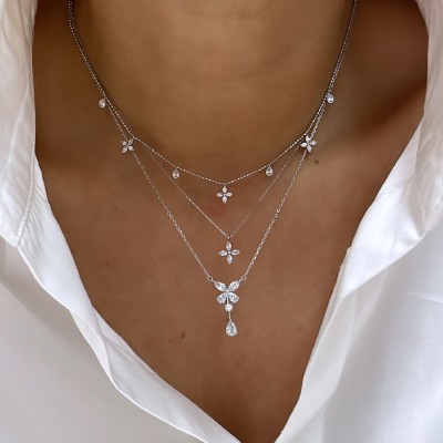 Marquise Drop Necklace - Thumbnail