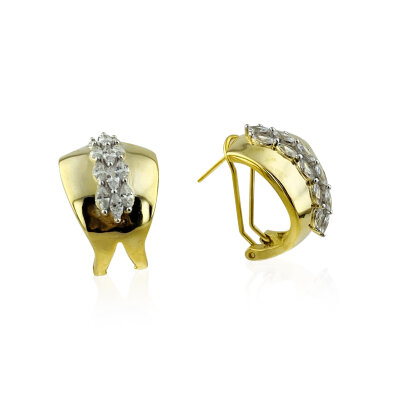 Marquise Earrings with Hoop - by Eda Çetin