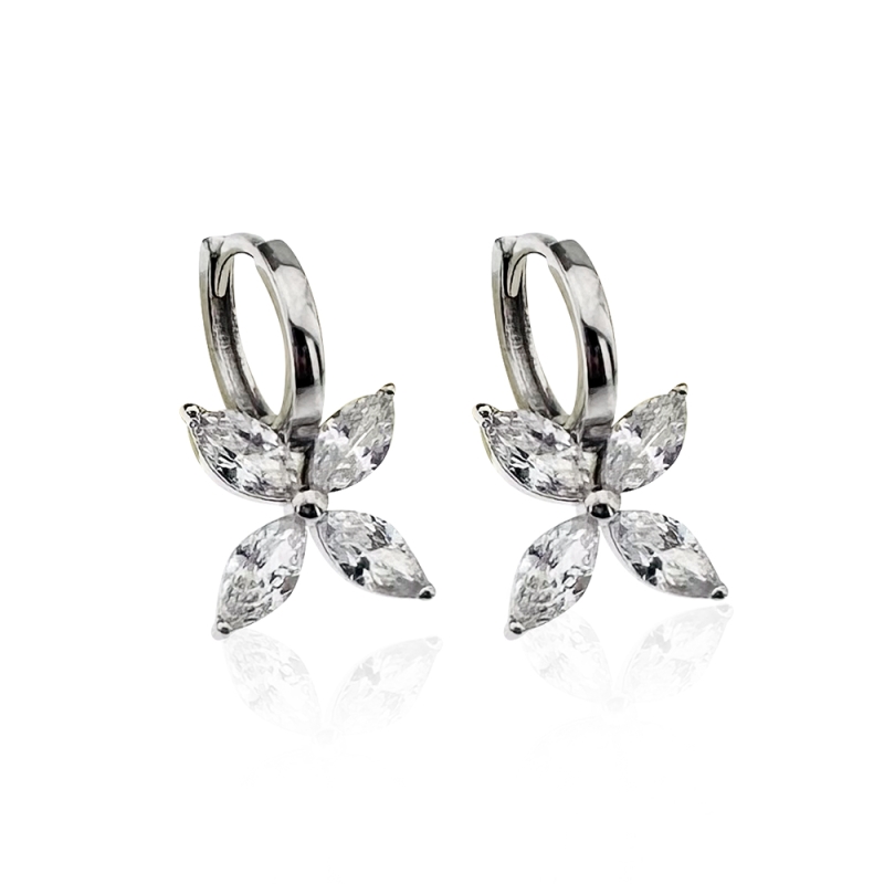 Marquise Hoop Earrings - Big Marquise