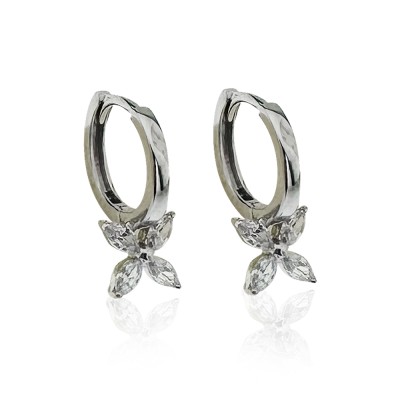 byEdaÇetin - Marquise Hoop Earrings - Small