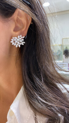 Marquise Strained Italian Earrings - by Eda Çetin