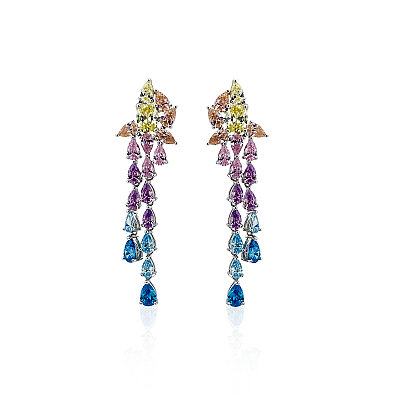 Martina Colorful Drop Earrings - by Eda Çetin