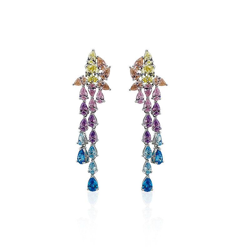 Martina Colorful Drop Earrings - 1