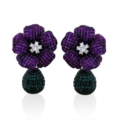 Martina Fuchsia Earrings