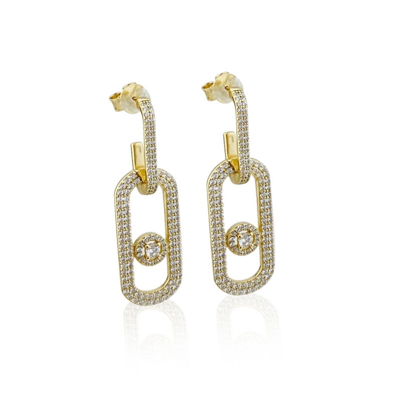 Merina Big Stone Earrings - 3