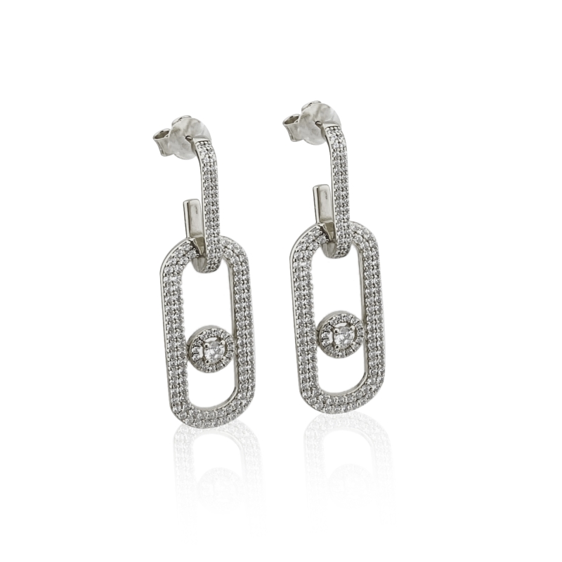 Merina Big Stone Earrings - 4