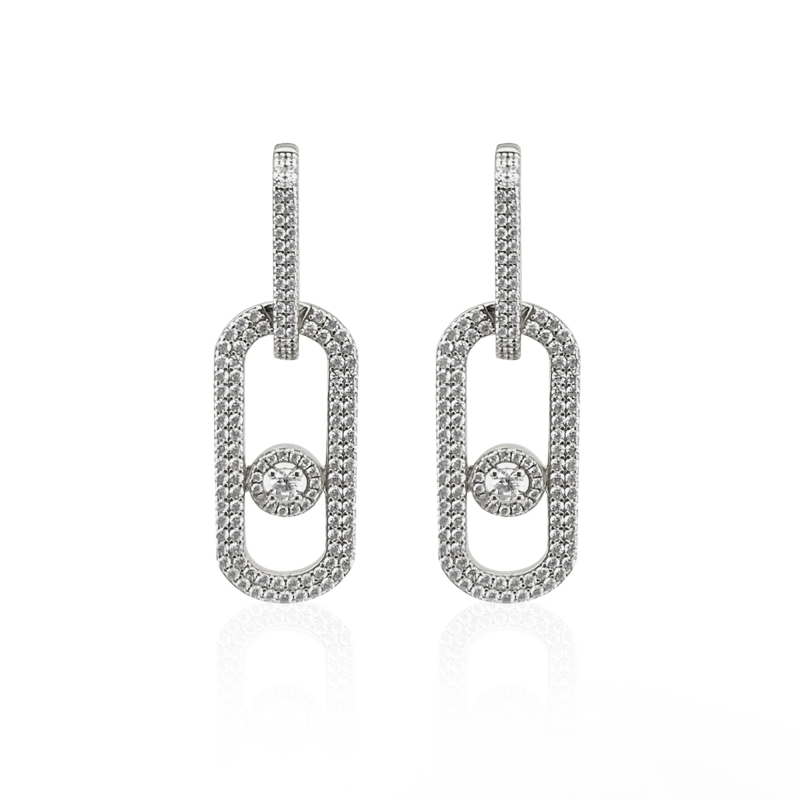 Merina Big Stone Earrings