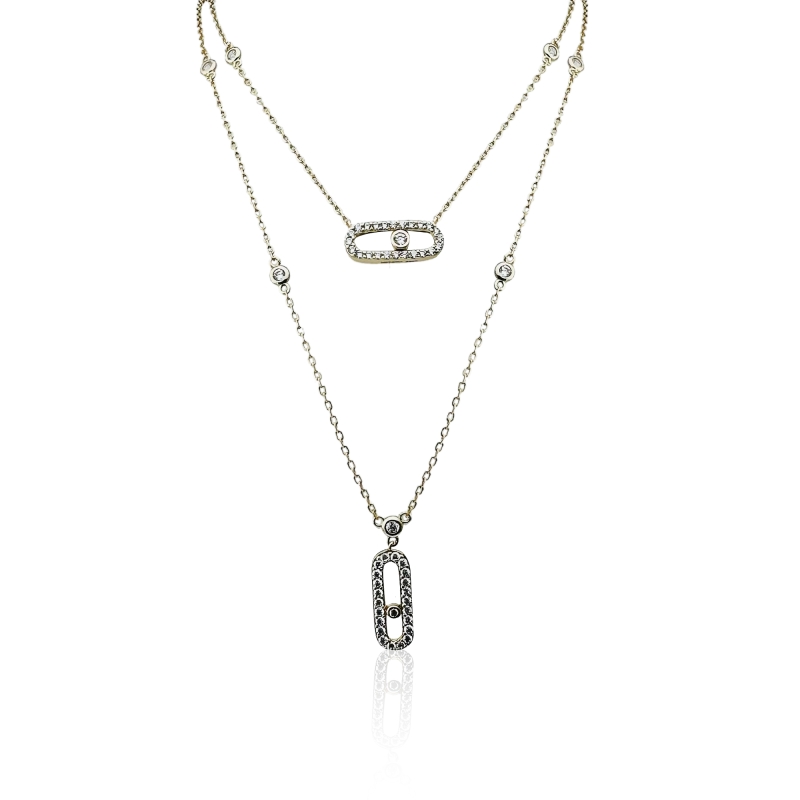 Merina Self Double Necklace - 2