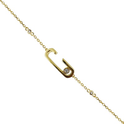 by Eda Çetin - Merina Single Chain Stoneless Bracelet