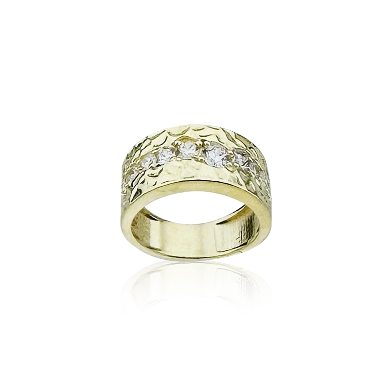 Mia Tattoo Plate Stone Ring - 2