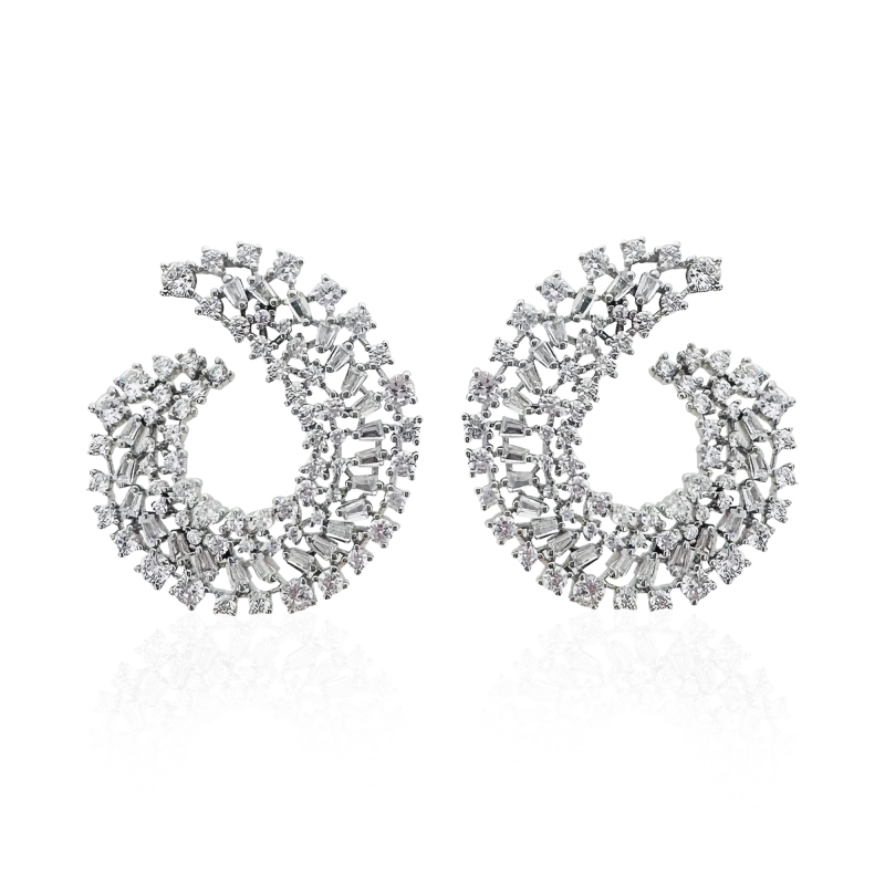 Minela Strained Stone Earrings - 1