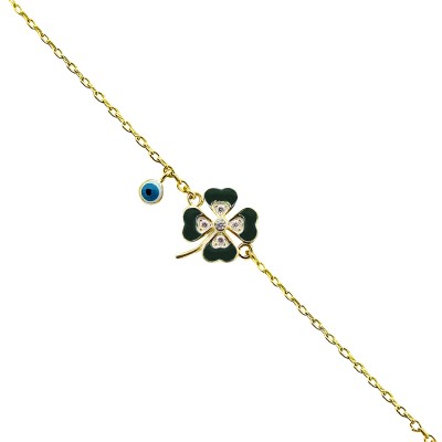 byEdaÇetin - Mini Enamel Clover Bracelet (1)