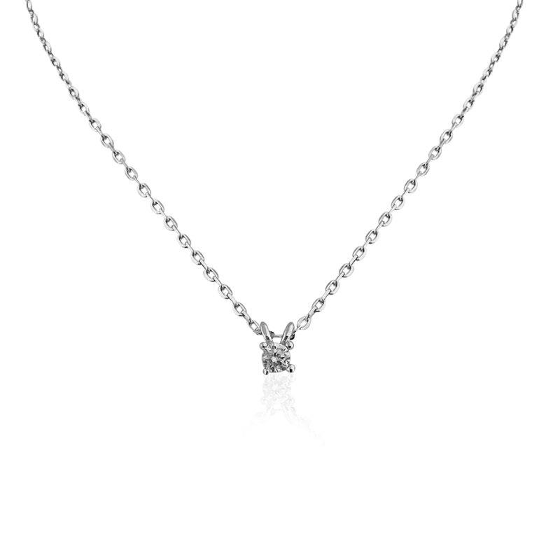 Mini Single Stone Necklace - 1