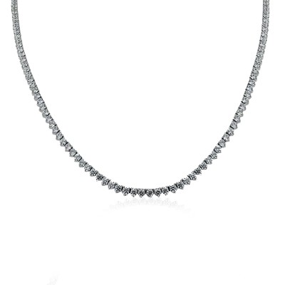 by Eda Çetin - Mini Three Prong Tennis Necklace