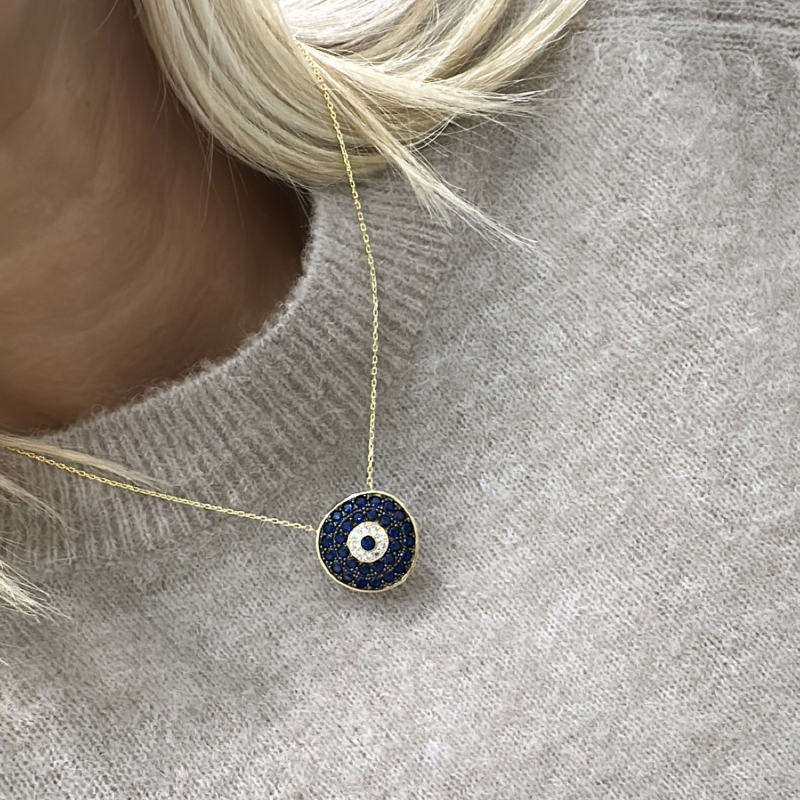 Minos Evil Eye Bead Necklace - 3