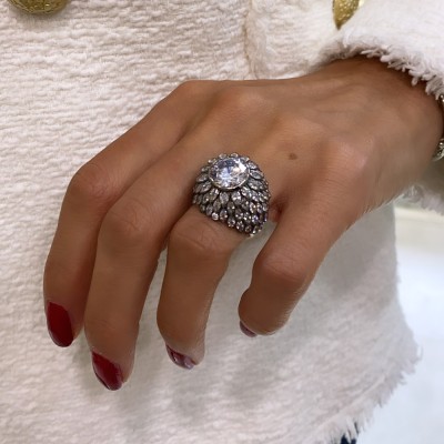 byEdaÇetin - Mist Diamond Mounting Collection Ring (1)