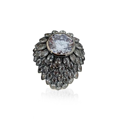 byEdaÇetin - Mist Diamond Mounting Collection Ring 