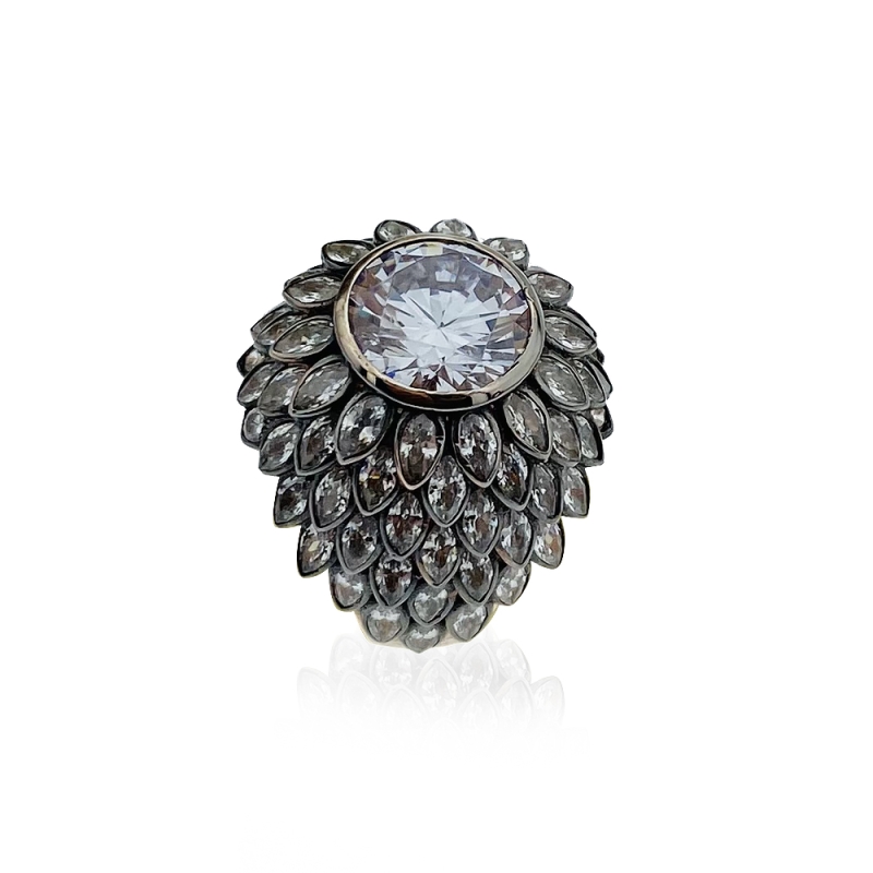 Mist Diamond Mounting Collection Ring 