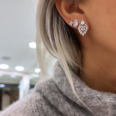 Moena Marquise Cut Earrings - Thumbnail