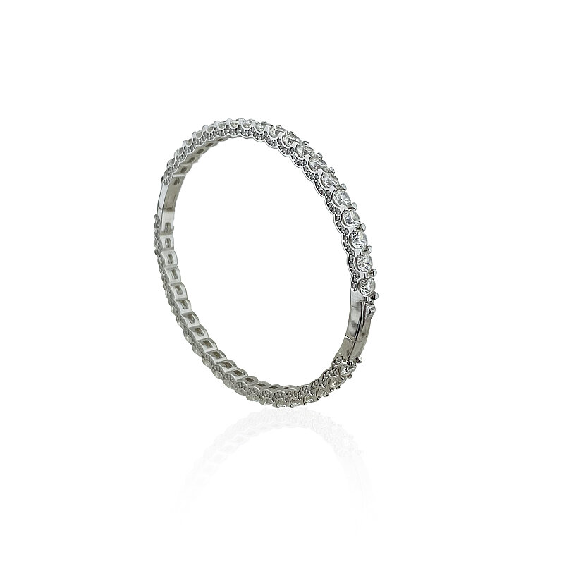 Moissanite Full-Eternity Bangle - 3