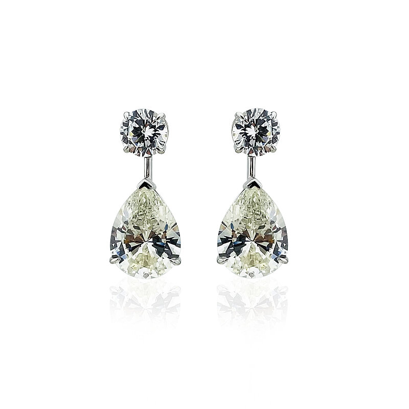 Moissanite Mari Drop Earrings - 1