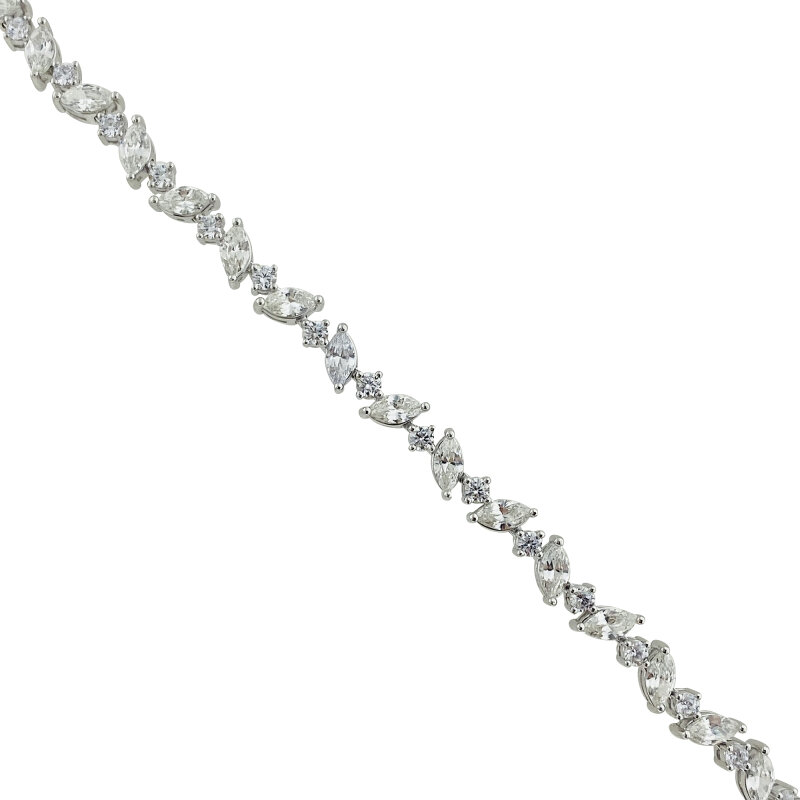 Moissanite Marquise Bracelet - 1