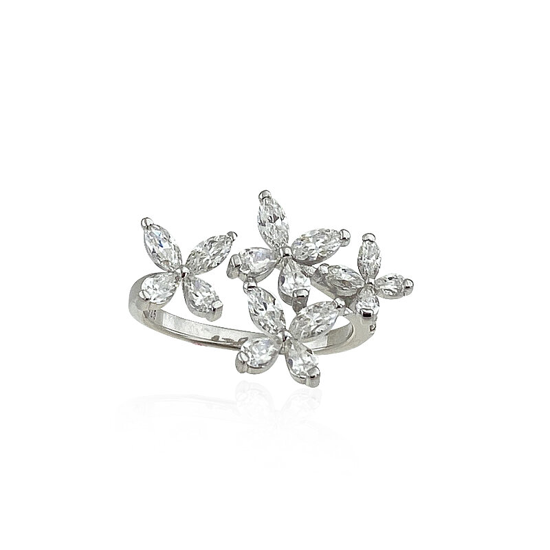 Moissanite Marquise Cut Ring - 2