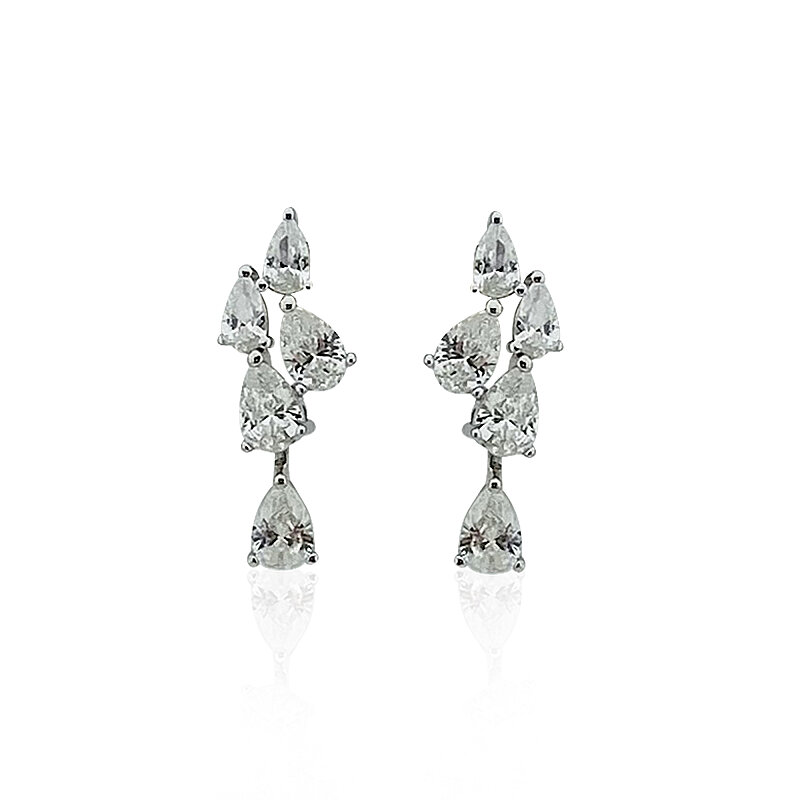 Moissanite Marquise Dye Earrings - 1