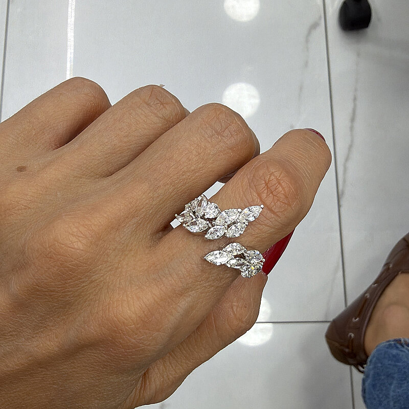 Moissanite Marquise Filter Ring - 1