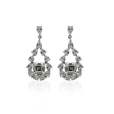 Moissanite Nora Teardrop Earrings - by Eda Çetin