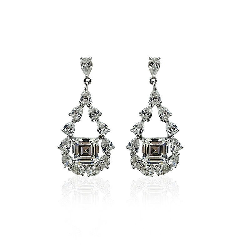 Moissanite Nora Teardrop Earrings - 1