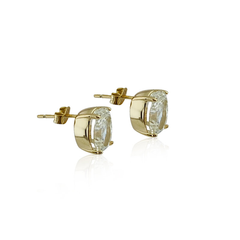 Moissanite Oval Cut Earrings - 2