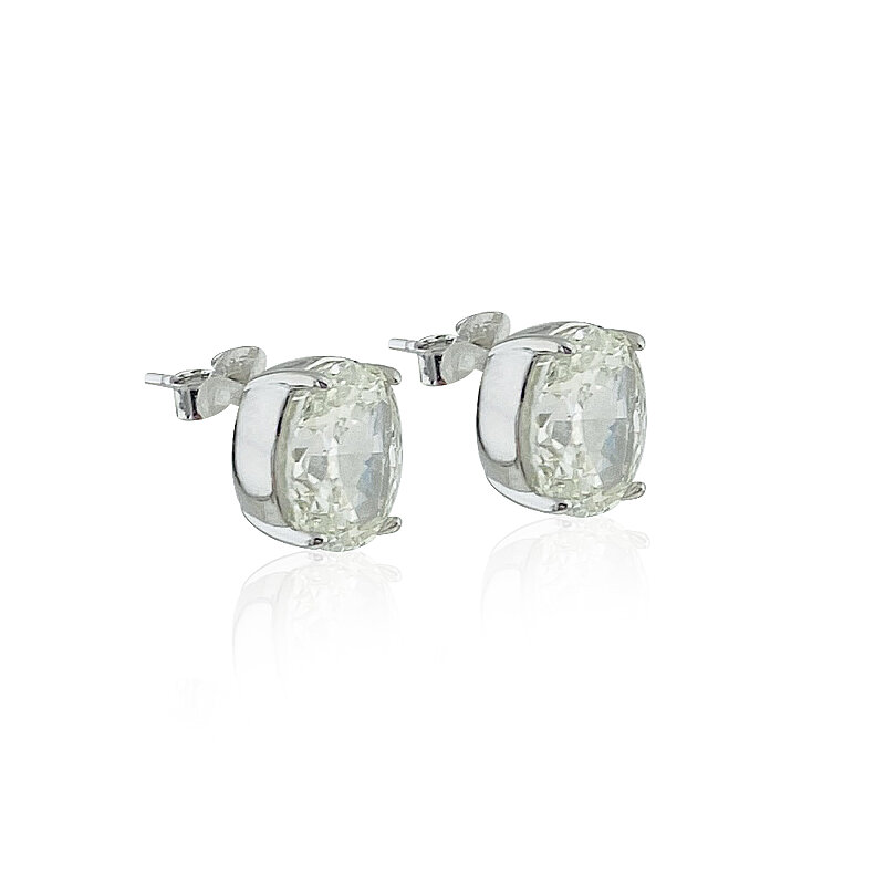 Moissanite Oval Cut Earrings - 4