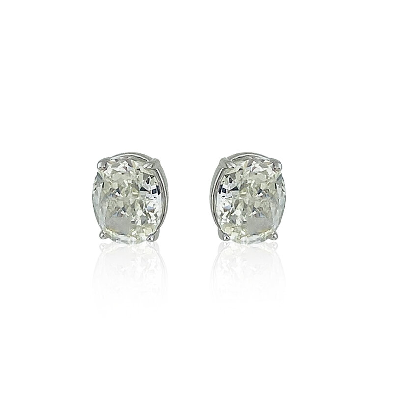 Moissanite Oval Cut Earrings - 5