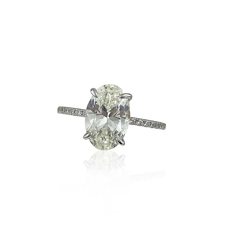 Moissanite Oval Cut Ring - 2