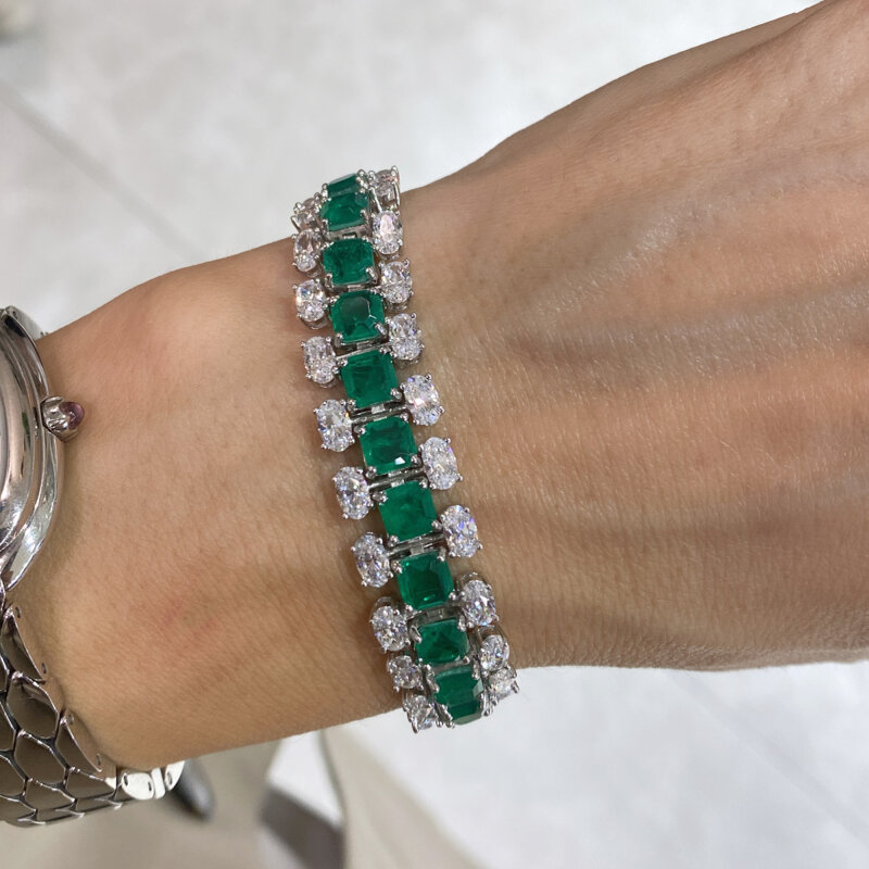Moissanite Rube Waterway Bracelet - 2
