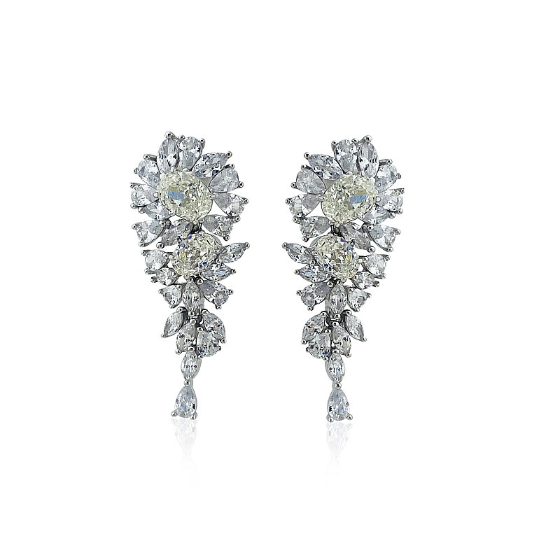 Moissanite Shine Italian Earrings - 1