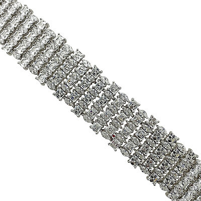 Moissanite Thick Bangle - by Eda Çetin
