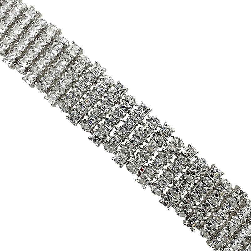 Moissanite Thick Bangle - 1