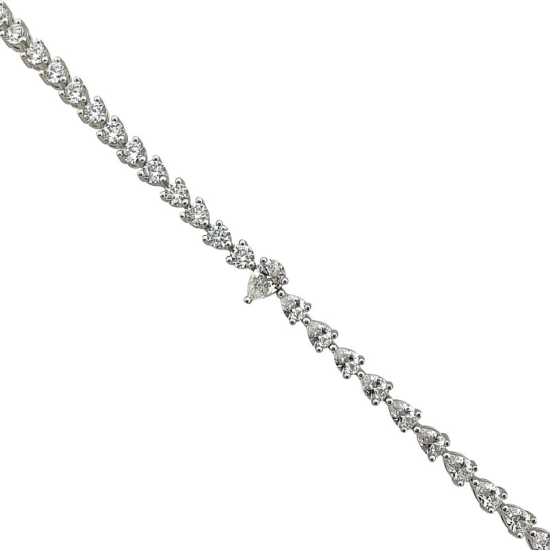 Moissanite Tina Eternity Bracelet - 1