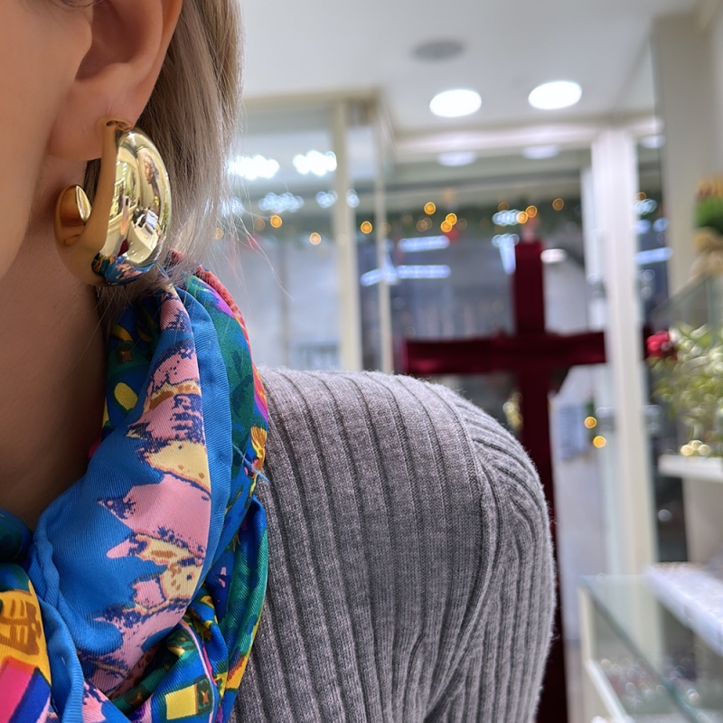  Moms Italian Hoop Earrings
